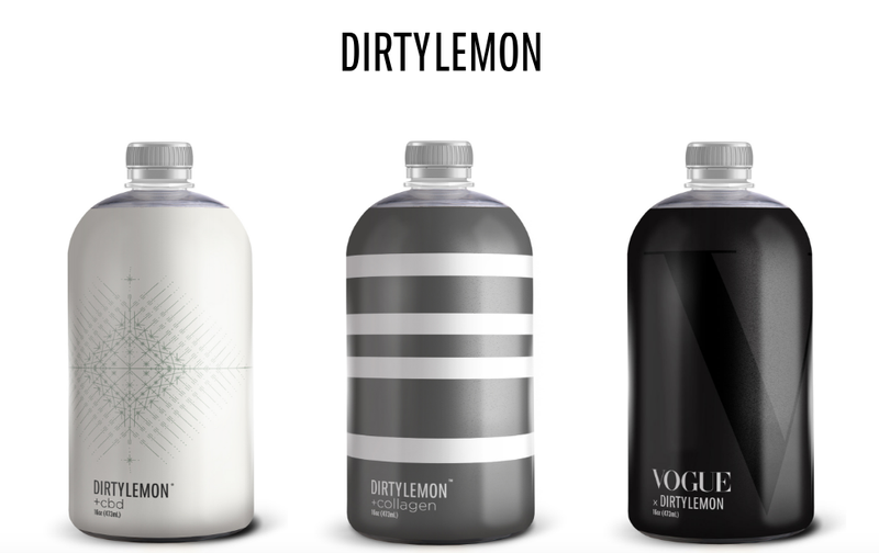 Algunas de las bebidas que se venden en la tienda Drug Store, propiedad de la empresa Dirty Lemon.